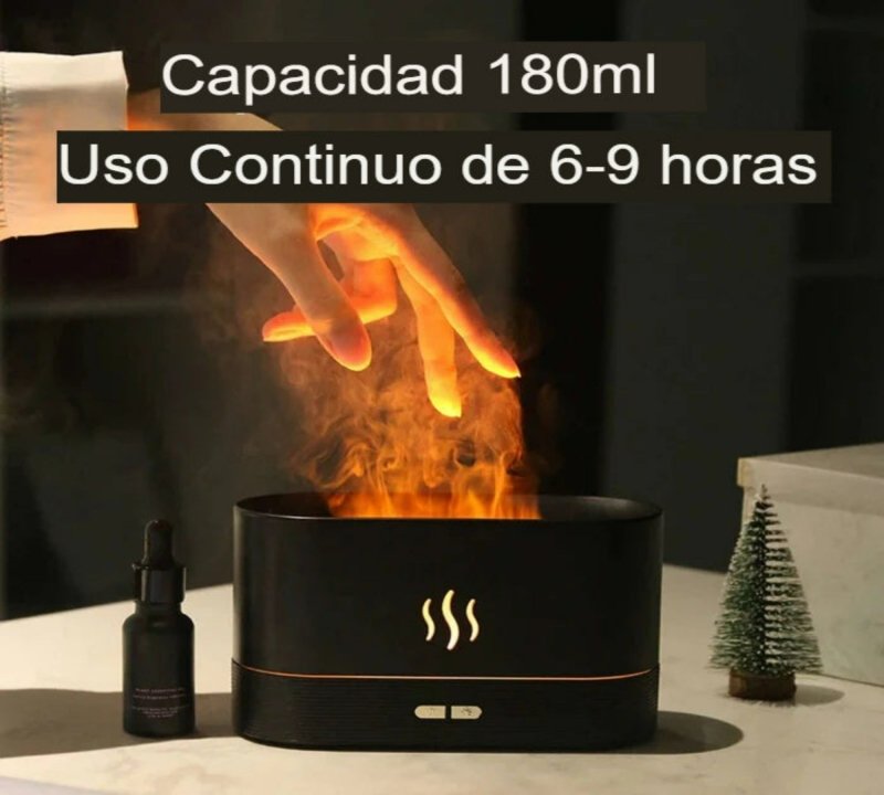 FireMist Humidificador de Aire Difusor de Aroma Aromaterapia - Salud y Brillo