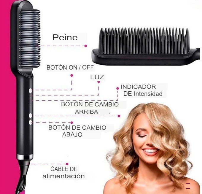 LuxeBrush Cepillo Alisador 5 en 1 - Salud y Brillo
